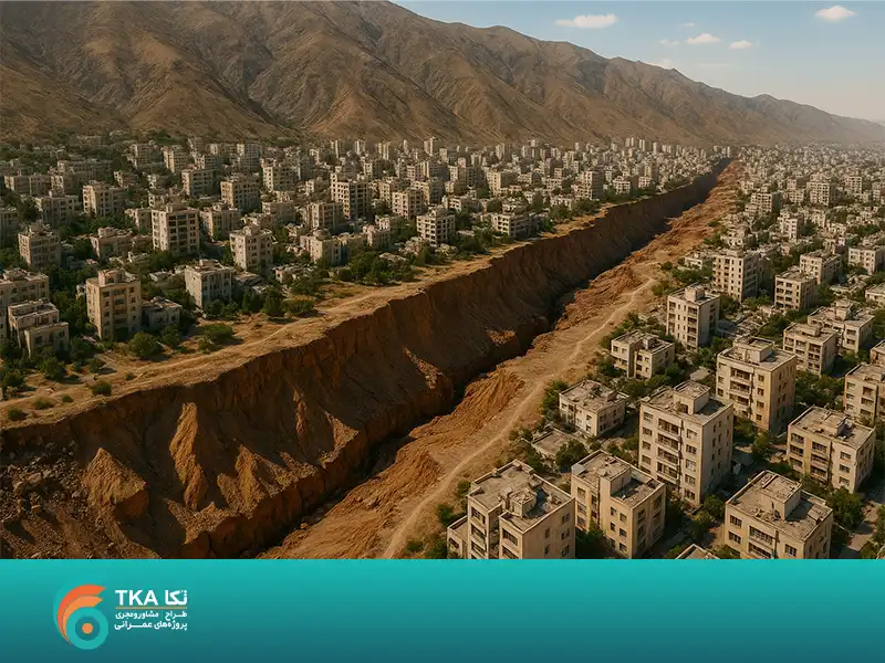 عکس گسل در شهر